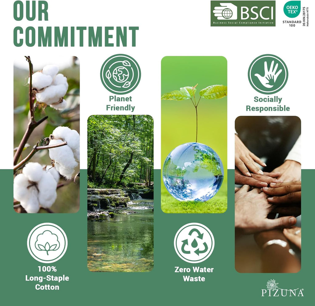 100% Cotton Double Duvet Cover Set White