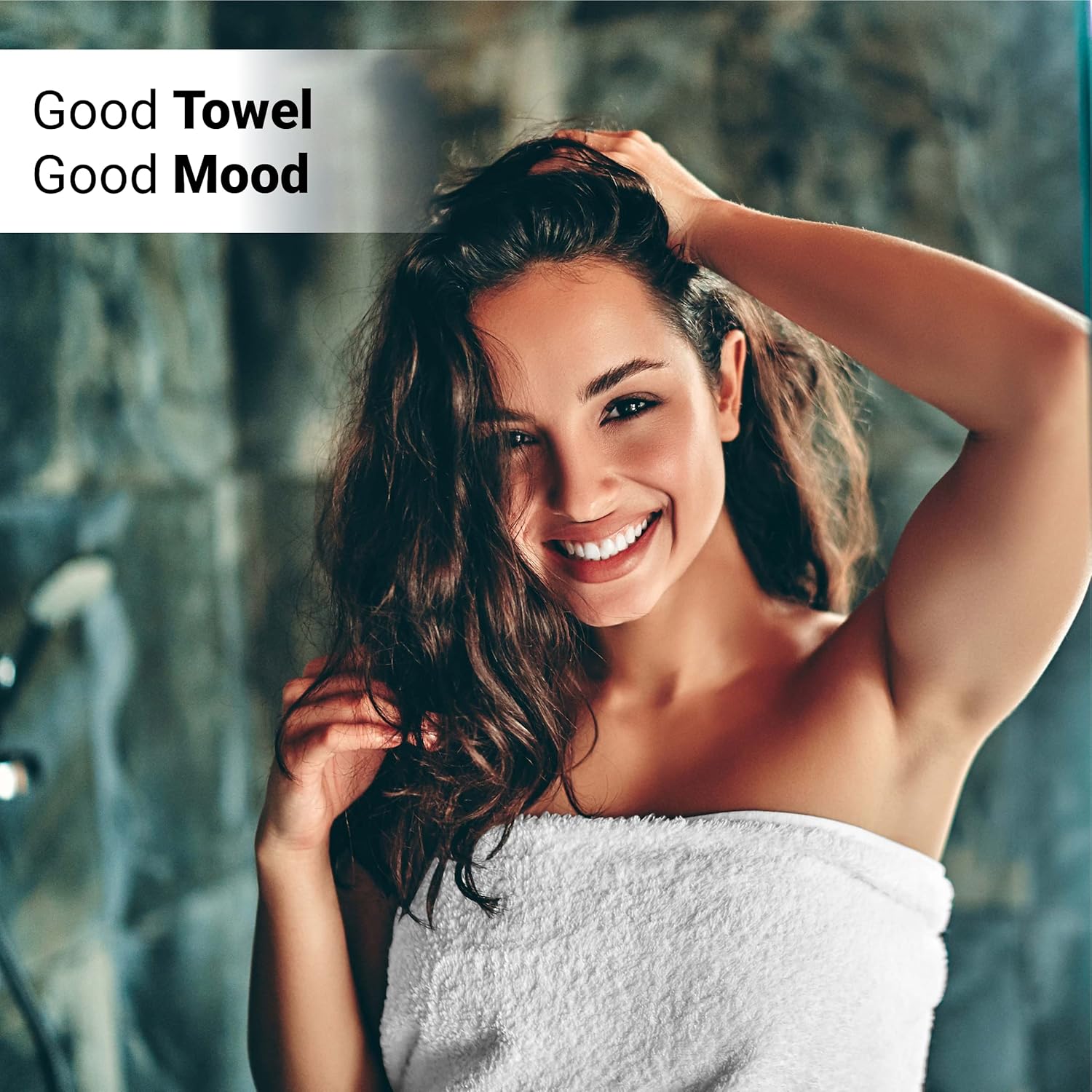 6 Piece Towel Set - 2 Bath Towels, 2 Hand Towels and 2 Washcloths