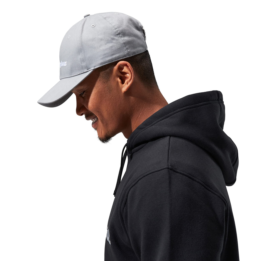 Berghaus Men's Logo Recognition Baseball Cap | Snap Adjuster, Grey, One Size