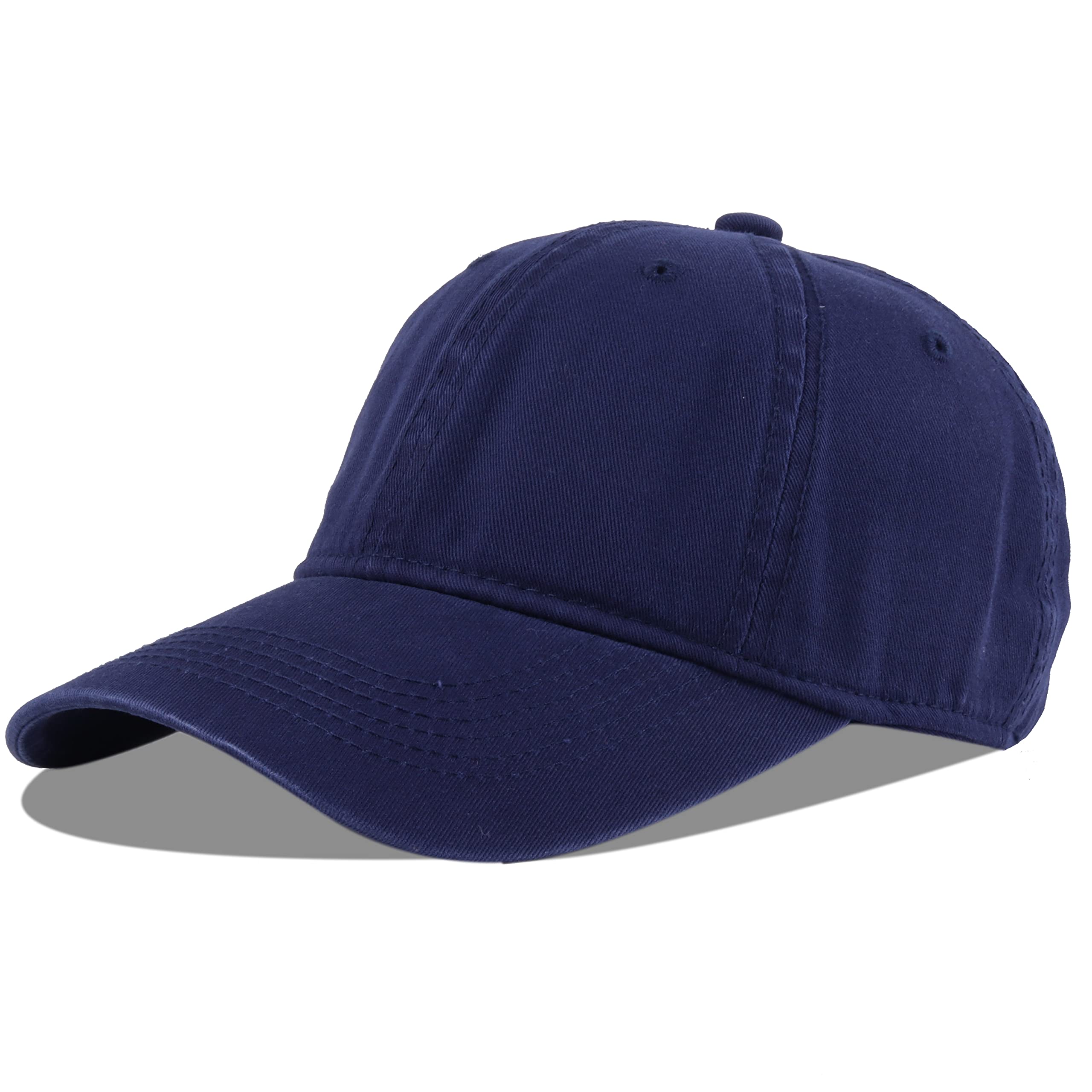 LANGZHEN Unisex Baseball Cap 100% Cotton Fits Men Women Washed Denim Adjustable Dad Hat